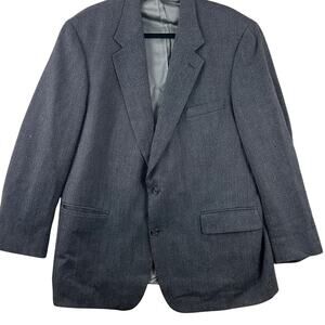 Brooks Brothers Wool Blazer Sport Coat Gray 3 Button USA Made Mens